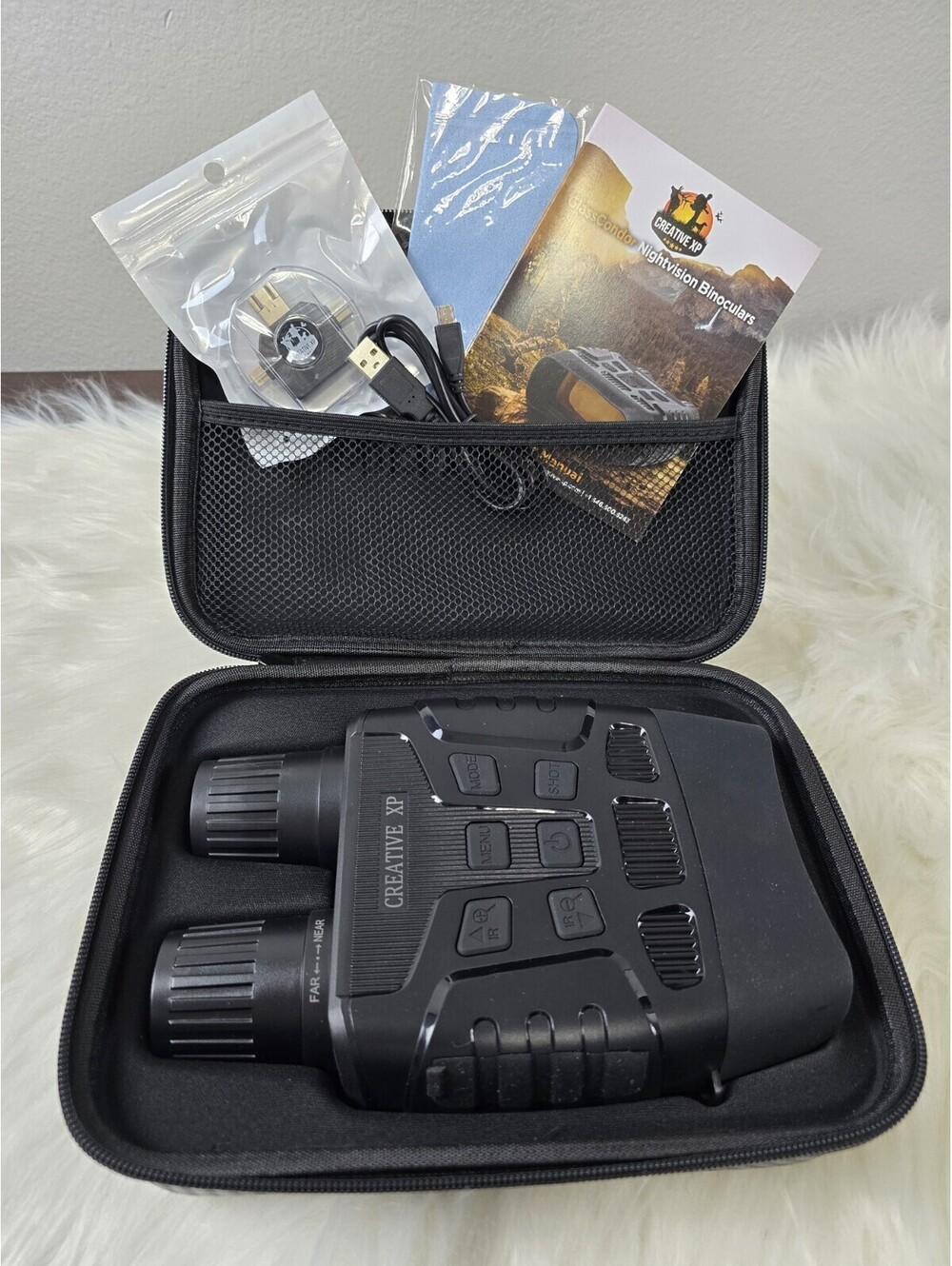Creative XP Night Vision Binoculars with Case and Accessories  New